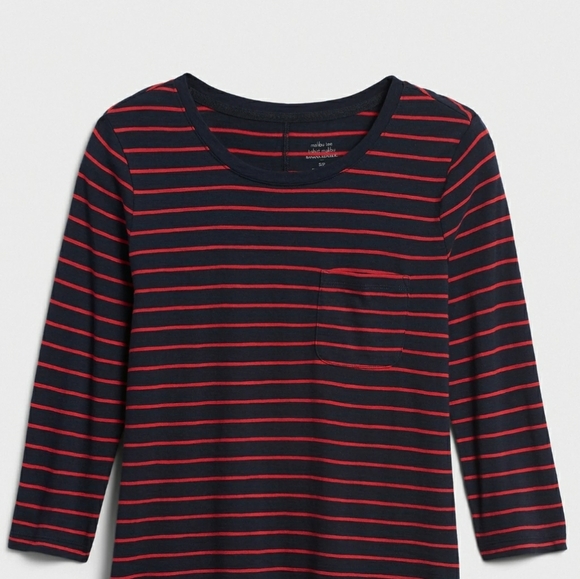 Banana Republic Stripe Malibu Step-Hem Top - Picture 3 of 8